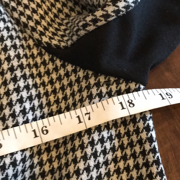 Contemporaine Houndstooth Open Face black White Blazer size 4 - Picture 9 of 9